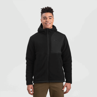 Outdoor Research Heren Juneau Fleece Hoodie Zwart