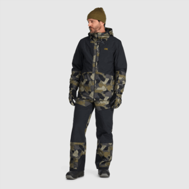 Outdoor Research Heren Snowcrew Jack Loden Camo/zwart