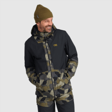 Outdoor Research Heren Snowcrew Jack Loden Camo/zwart
