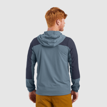 Outdoor Research Heren Hoodie Ferrosi Nimbus/marineblauw