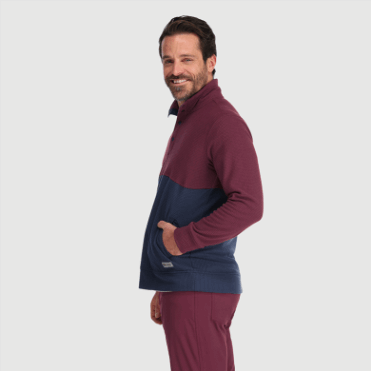 Outdoor Research Heren Pullover Met Drukknopen Ii Kalamata/marineblauw