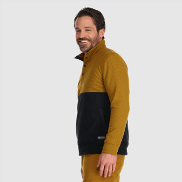 Outdoor Research Heren Trailmix Snap Pullover Ii Tapenade/zwart