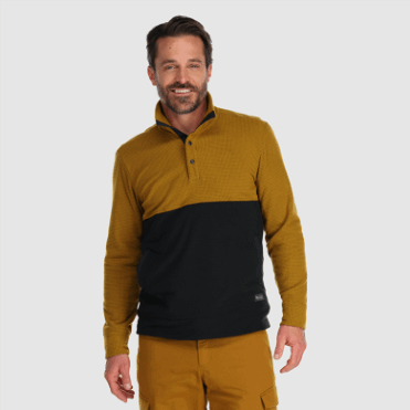 Outdoor Research Heren Trailmix Snap Pullover Ii Tapenade/zwart