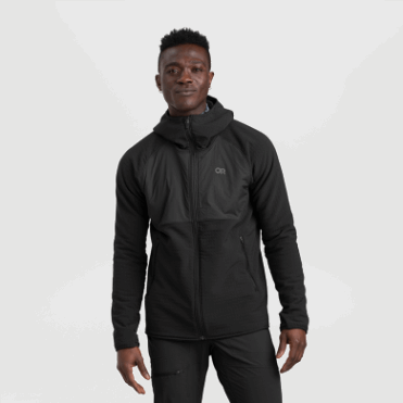 Outdoor Research Heren Vigor Plus Fleece Hoodie Zwart