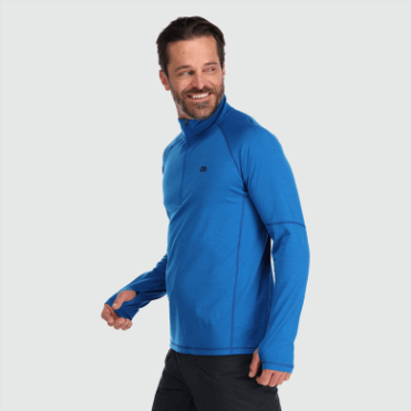 Outdoor Research Heren Alpine Onset Merino Kwartrits Klassiek Blauw