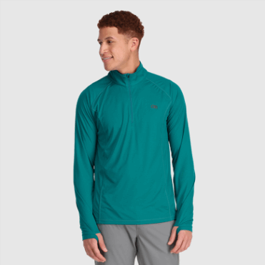 Outdoor Research Heren Echo Quarter Zip Deep Lake