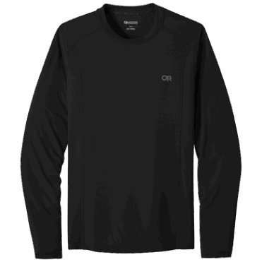 Outdoor Research Echo Heren T-shirt Met Lange Mouwen Zwart
