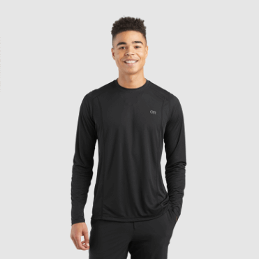 Outdoor Research Echo Heren T-shirt Met Lange Mouwen Zwart
