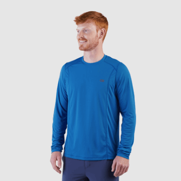 Outdoor Research Echo Heren T-shirt Met Lange Mouwen Klassiek Blauw