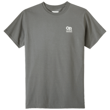 Outdoor Research Lockup Borst Logo T-shirt Antraciet/wit