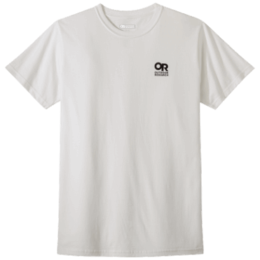 Outdoor Research Lockup Borst Logo T-shirt Wit/zwart