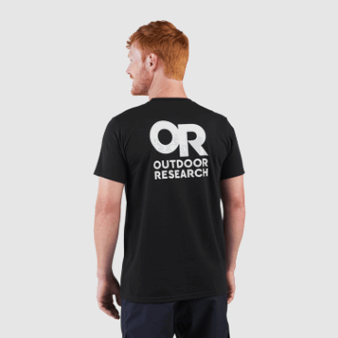 Outdoor Research Lockup Back Logo T-shirt Zwart/wit