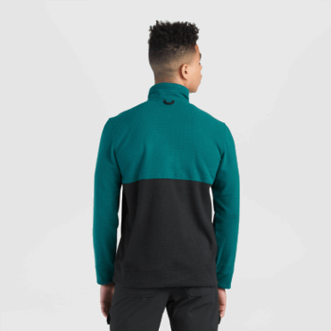 Outdoor Research Heren Trailmix Snap Pullover Ii Treeline/zwart
