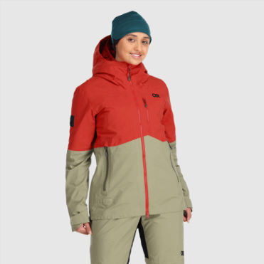 Outdoor Research Hemisferen Dames Ii Gore-tex® Jack Cranberry/flint