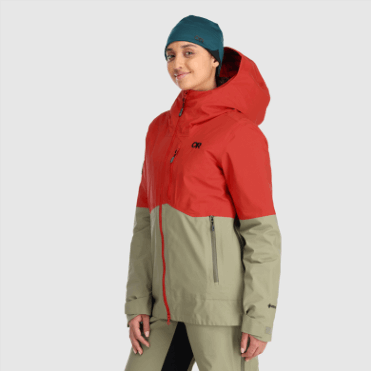 Outdoor Research Hemisferen Dames Ii Gore-tex® Jack Cranberry/flint