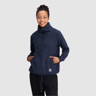 Outdoor Research Dames Trailmix Pullover Met Kwartrits Marineblauw