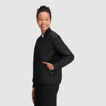 Outdoor Research Omkeerbare Schaduw Bomber Dames Zwart/loden