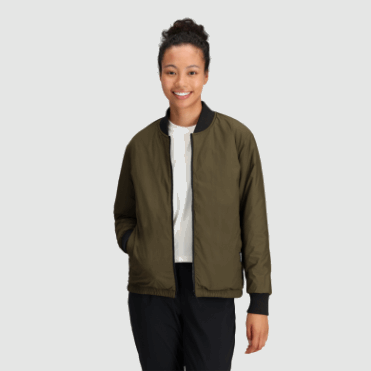 Outdoor Research Omkeerbare Schaduw Bomber Dames Zwart/loden