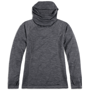 Outdoor Research Alpine Onset Merino 150 Hoodie Voor Dames Charcoal Heather