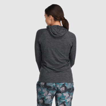 Outdoor Research Alpine Onset Merino 150 Hoodie Voor Dames Charcoal Heather