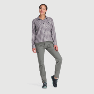 Outdoor Research Damesfeedback Flanellen Overhemd Licht Asgeruit