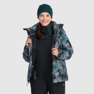 Outdoor Research Snowcrew Feestjas Voor Dames Nimbus Aquarel
