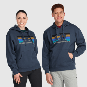 Outdoor Research Of Pleitbezorger Streep Hoodie Marineblauw