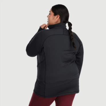 Outdoor Research Vigor Half Zip-plus Zwart Voor Dames