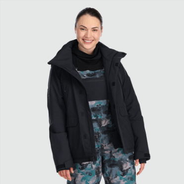 Outdoor Research Snowcrew Jack Plus Zwart Voor Dames