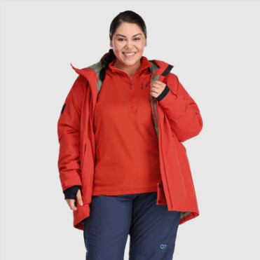 Outdoor Research Snowcrew Jack Plus Cranberry Voor Dames