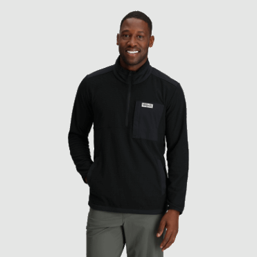 Outdoor Research Heren Trailmix Pullover Met Kwartrits Zwart
