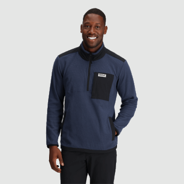 Outdoor Research Heren Trailmix Pullover Met Kwartrits Marineblauw