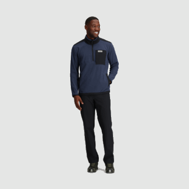 Outdoor Research Heren Trailmix Pullover Met Kwartrits Marineblauw