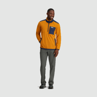 Outdoor Research Heren Trailmix Pullover Met Kwartrits Messing