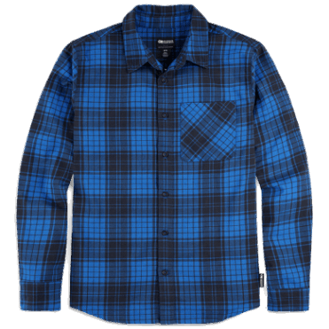 Outdoor Research Heren Kulshan Flanellen Overhemd Klassiek Blauw Geruit