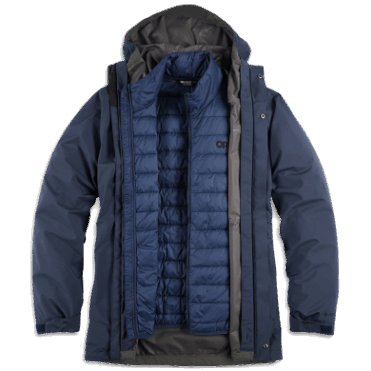 Outdoor Research Heren Foray 3-in-1 Parka Marineblauw