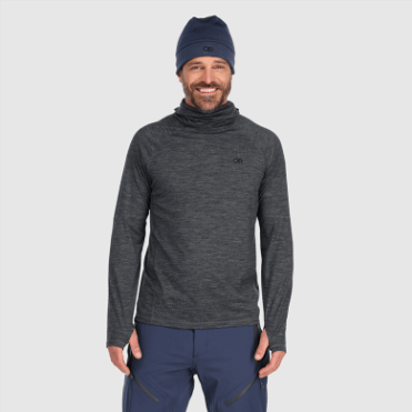 Outdoor Research Alpine Onset Merino 150 Hoodie Voor Heren Charcoal Heather