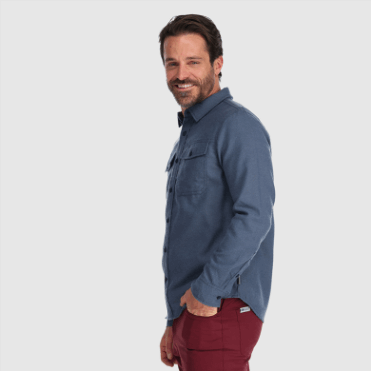 Outdoor Research Heren Feedback Flanellen Overhemd Light Nimbus