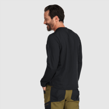 Outdoor Research Heren Bariton L/s Henley Zwart