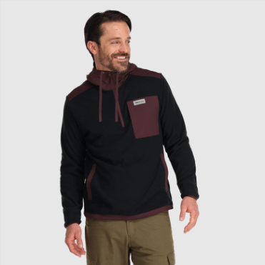 Outdoor Research Heren Trail Mix Pullover Hoodie Zwart/elk